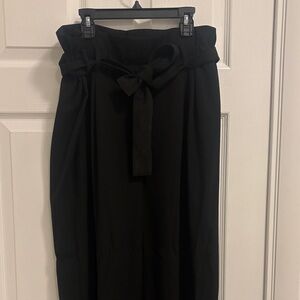 BCBG Black Pencil Skirt with Bow Detail